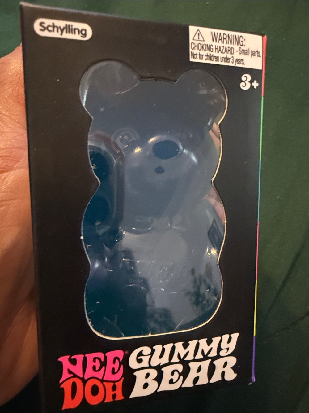 Schylling Blue Nee Doh Gummy Bear Stress Toy